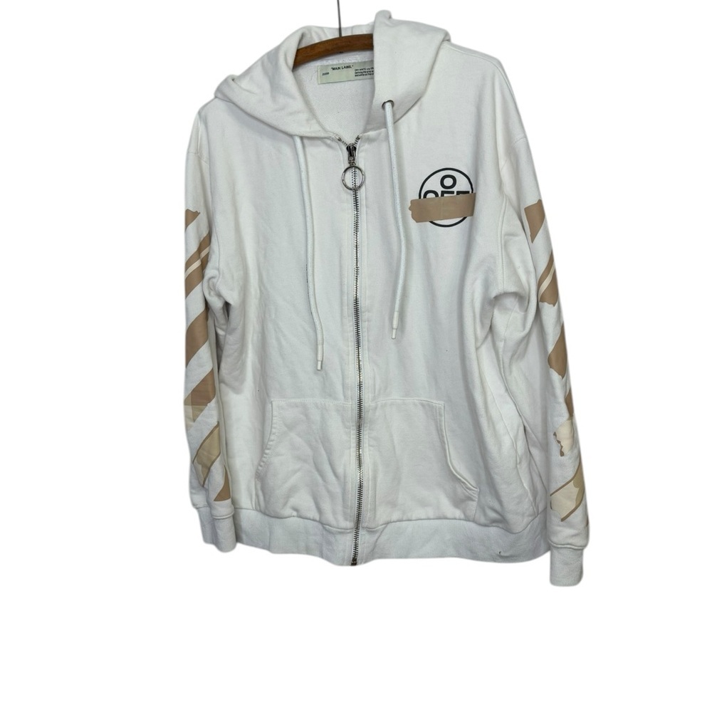 Off-White Tape Arrows Zip Hoodie size XL